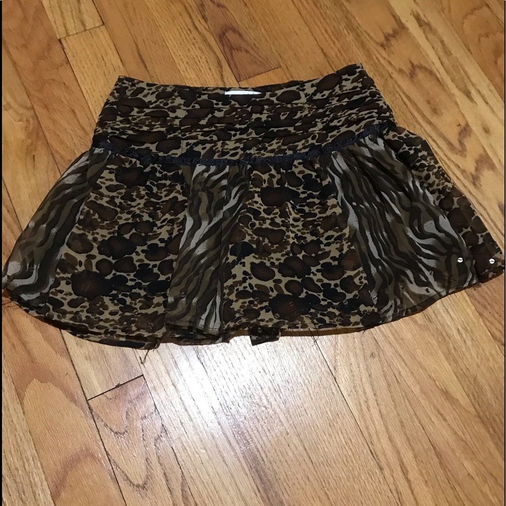 Limited Too animal print skort, girls size 7
